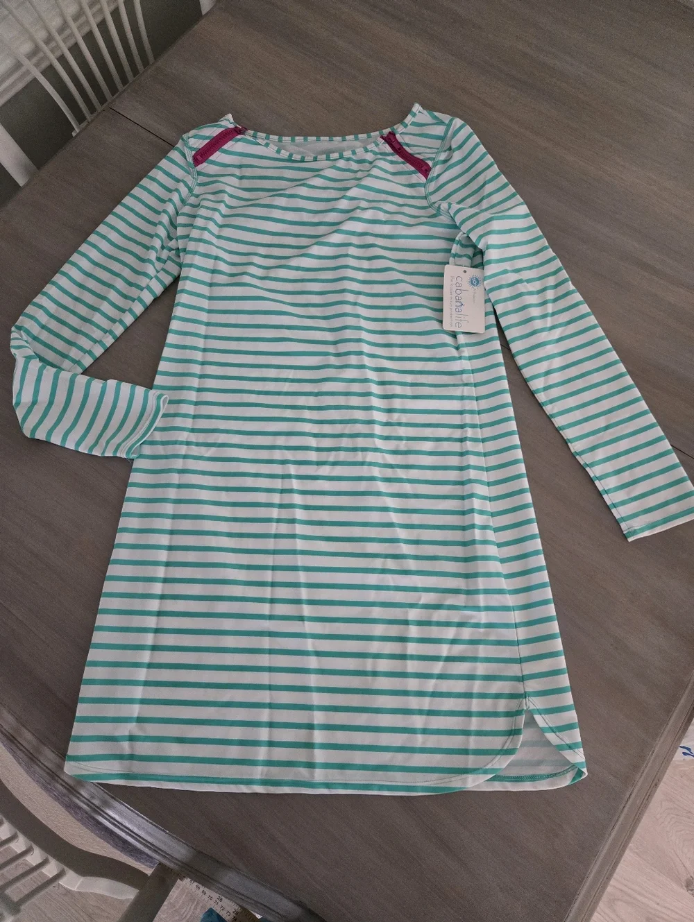 NWT Cabana Life Azalea Shore Dress Medium Shoulder Zippers - Picture 2 of 9